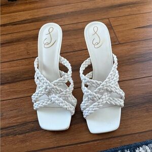 Sam Edelman  White Braided Women's Sandals